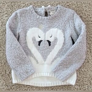 Toddler Swan Sweater